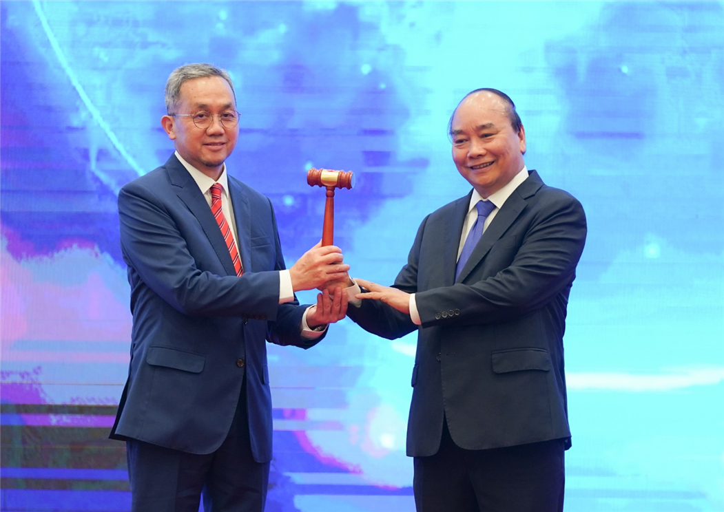 Lễ chuyển giao vai trò Chủ tịch ASEAN cho Brunei. (Ảnh: VGP/Quang Hiếu)